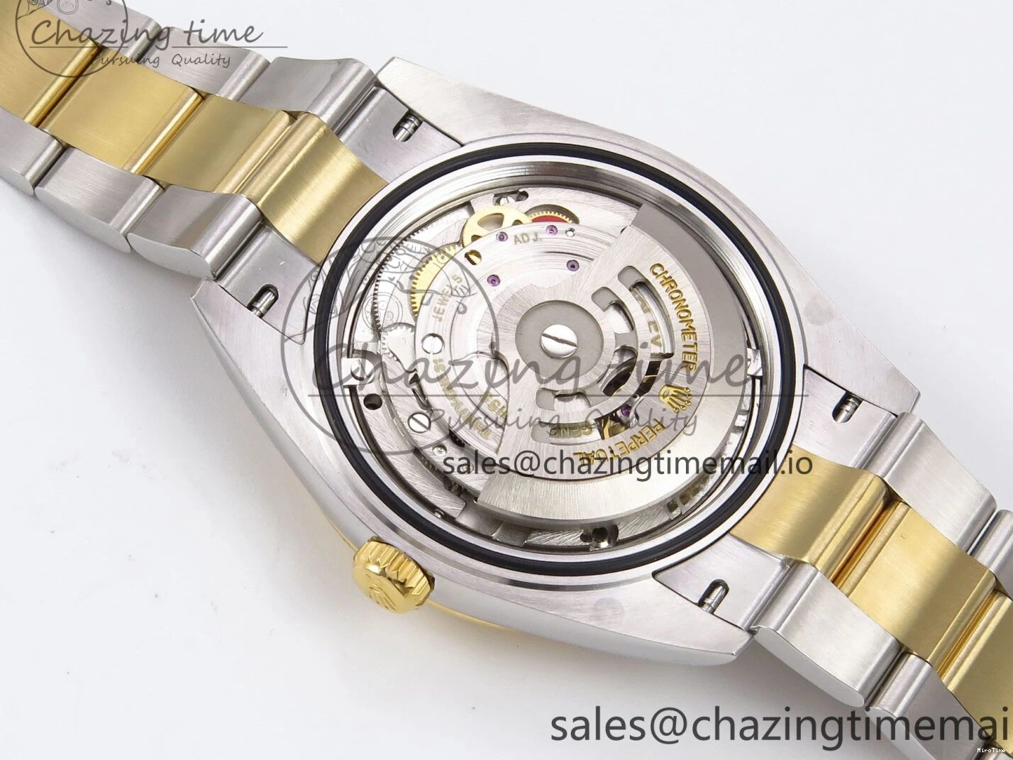MiroTime 0514 DateJust 41 126333 EWEF Best Edition YG Diamonds Dial on SS YG Oyster Bracelet A Minimalist 973
